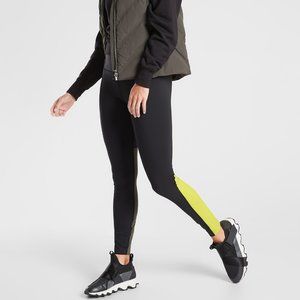 Athleta Asym Colorblock Tight in Plush Supersonic XS